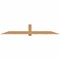 Ekena Millwork Eugene Smooth Timber Gable Bracket, Western Red Cedar, 108"W x 18"H x 5 1/2"D x 5 1/2"F, 4/12 Pitch GBW108X18X0606EUG00SWR - alternate 1